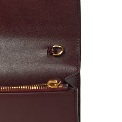 Saint Laurent Smooth Calfskin Classic Monogram Kate Tassel Chain Wallet Pallisandre 10 of 13