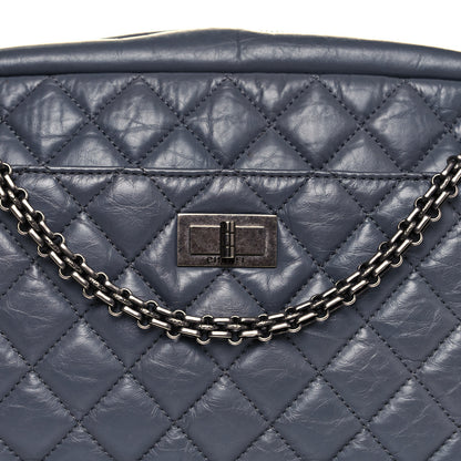 Chanel Aged Calfskin Quilted Medium Reissue Camera Case Grey 7 of 12