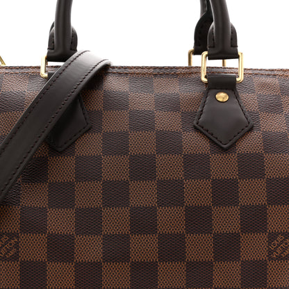 Louis Vuitton Damier Ebene Speedy Bandouliere 25 7 of 10