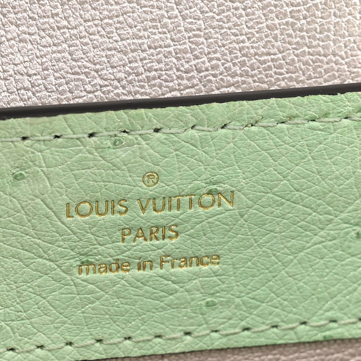 Ostrich Capucines Mini Vert Celadon