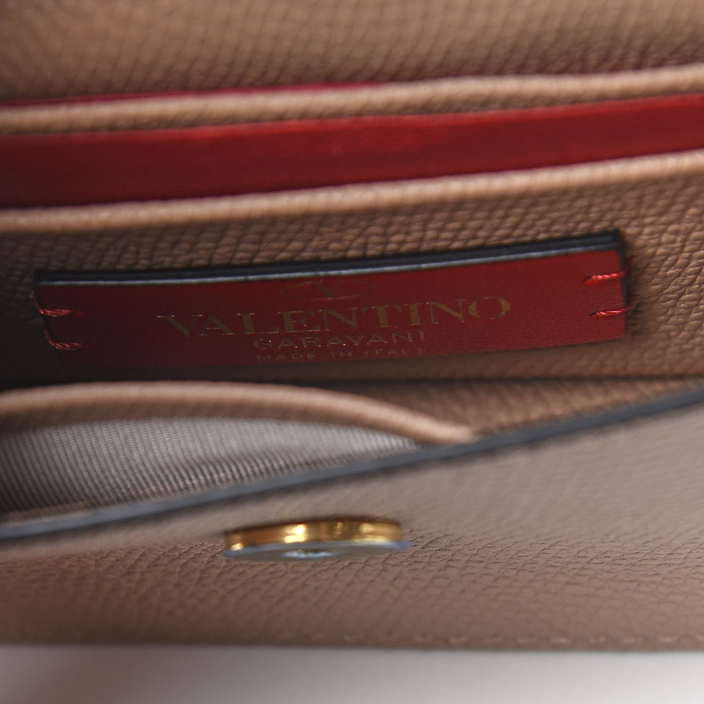 Grainy Calfskin Mini VSling Shoulder Bag Rose Cannelle