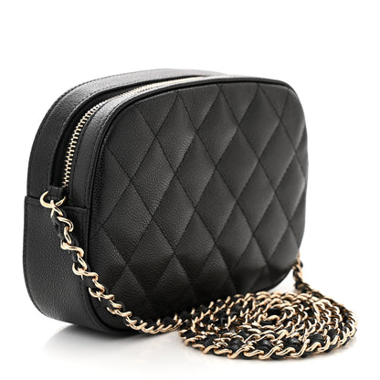 Chanel Caviar Quilted Chain Camera Bag Black 3 of 11