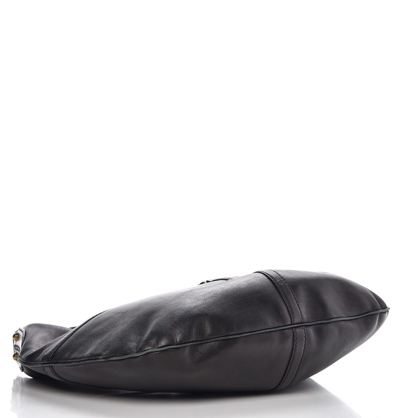 Calfskin GG Reins Hobo Black