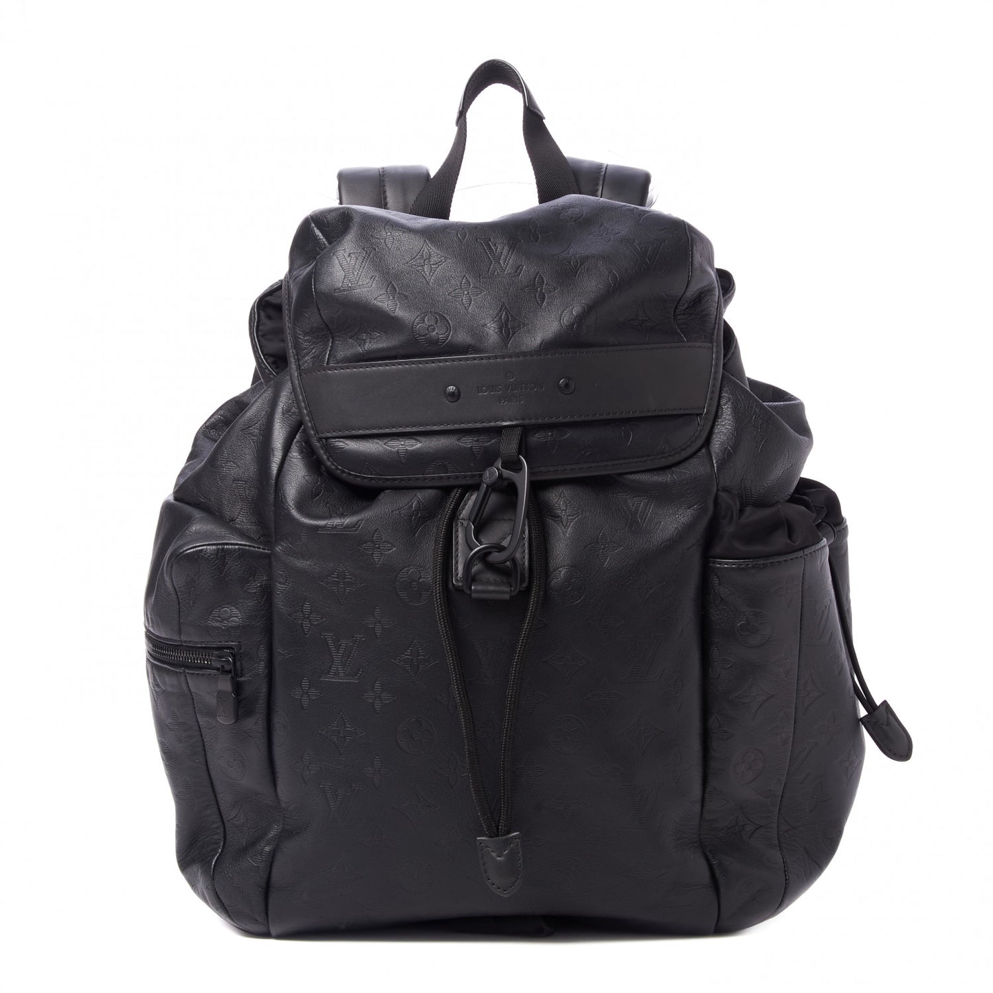 Calfskin Monogram Shadow Discovery Backpack Black