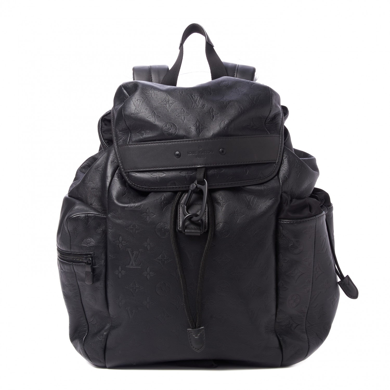 Louis Vuitton Calfskin Monogram Shadow Discovery Backpack Black 1 of 10