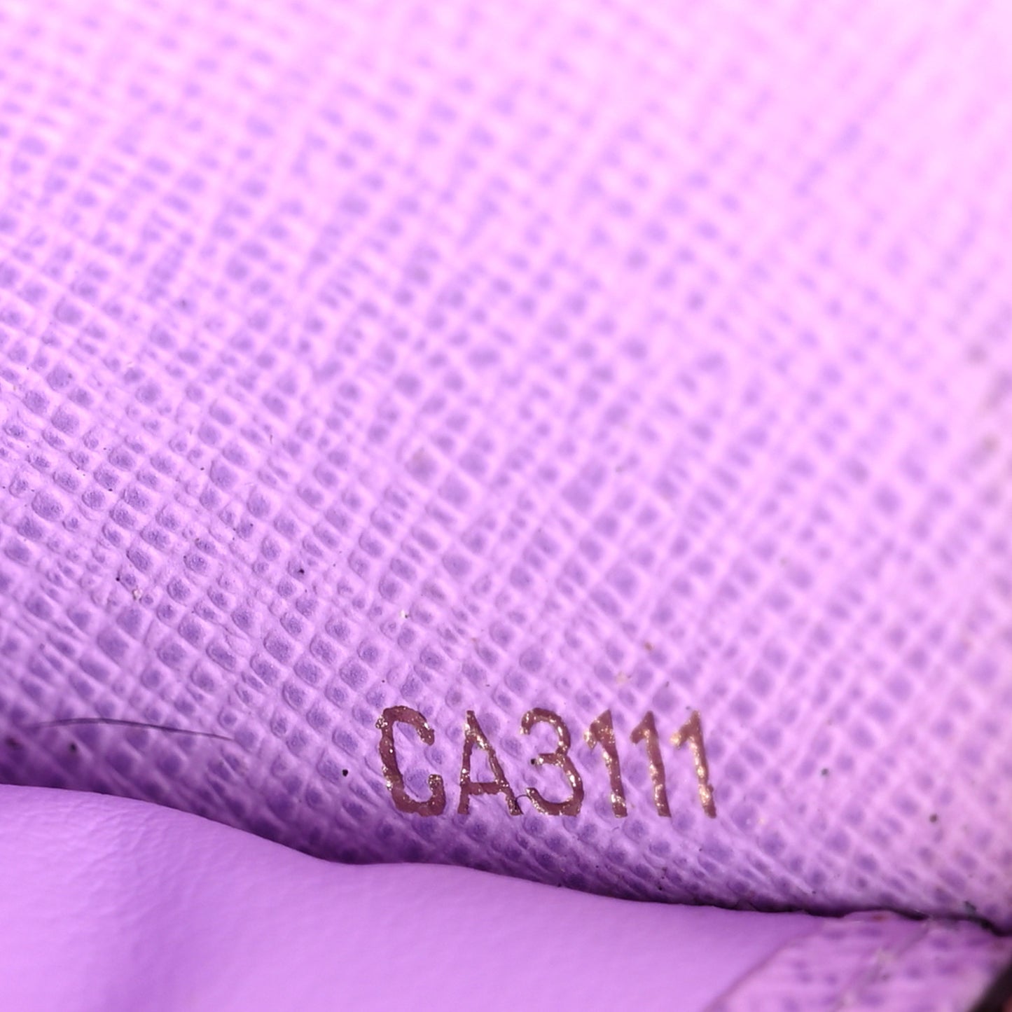 Damier Ebene Illustre Zippy Wallet Violet