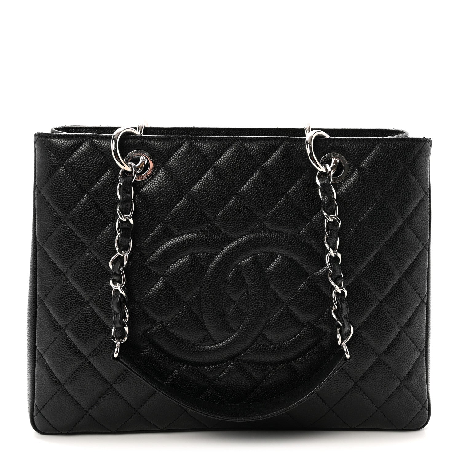 Chanel Caviar Quilted Grand Shopping Tote GST Black 1 of 10