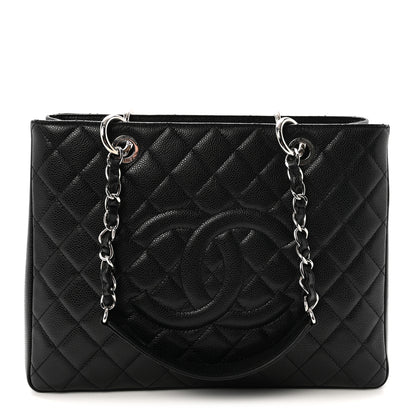 Chanel Caviar Quilted Grand Shopping Tote GST Black 1 of 10