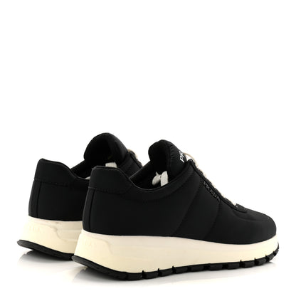 Prada Re-Nylon Piuma Logo Quilted 45mm Sneakers 36.5 Black 4 of 10