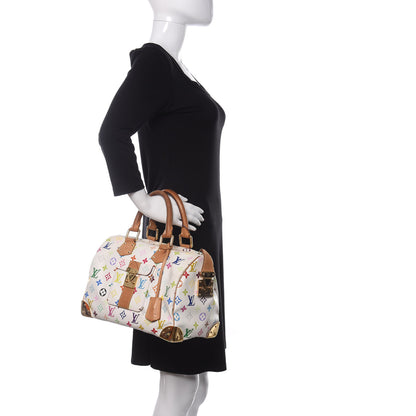 Louis Vuitton Monogram Multicolor Speedy 30 White 2 of 9