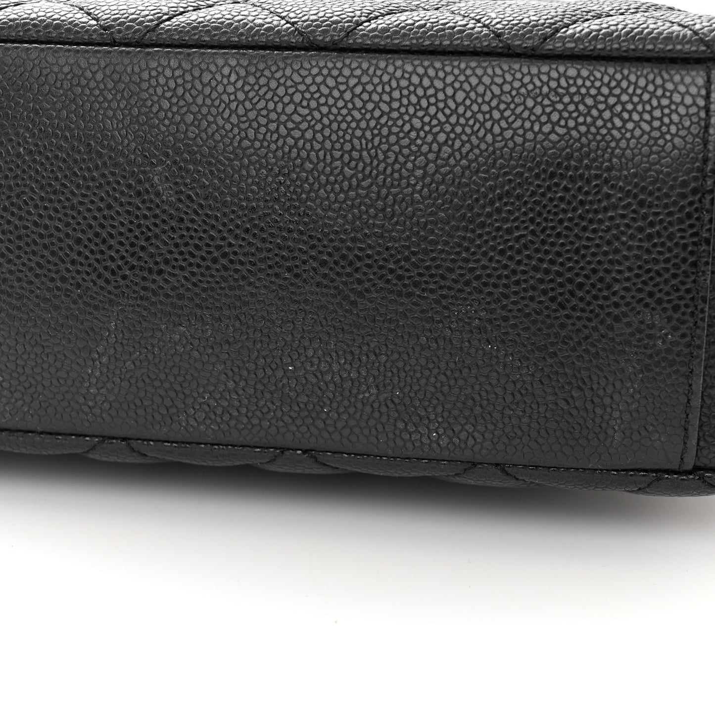 Caviar Quilted Petit Shopping Tote PST Black