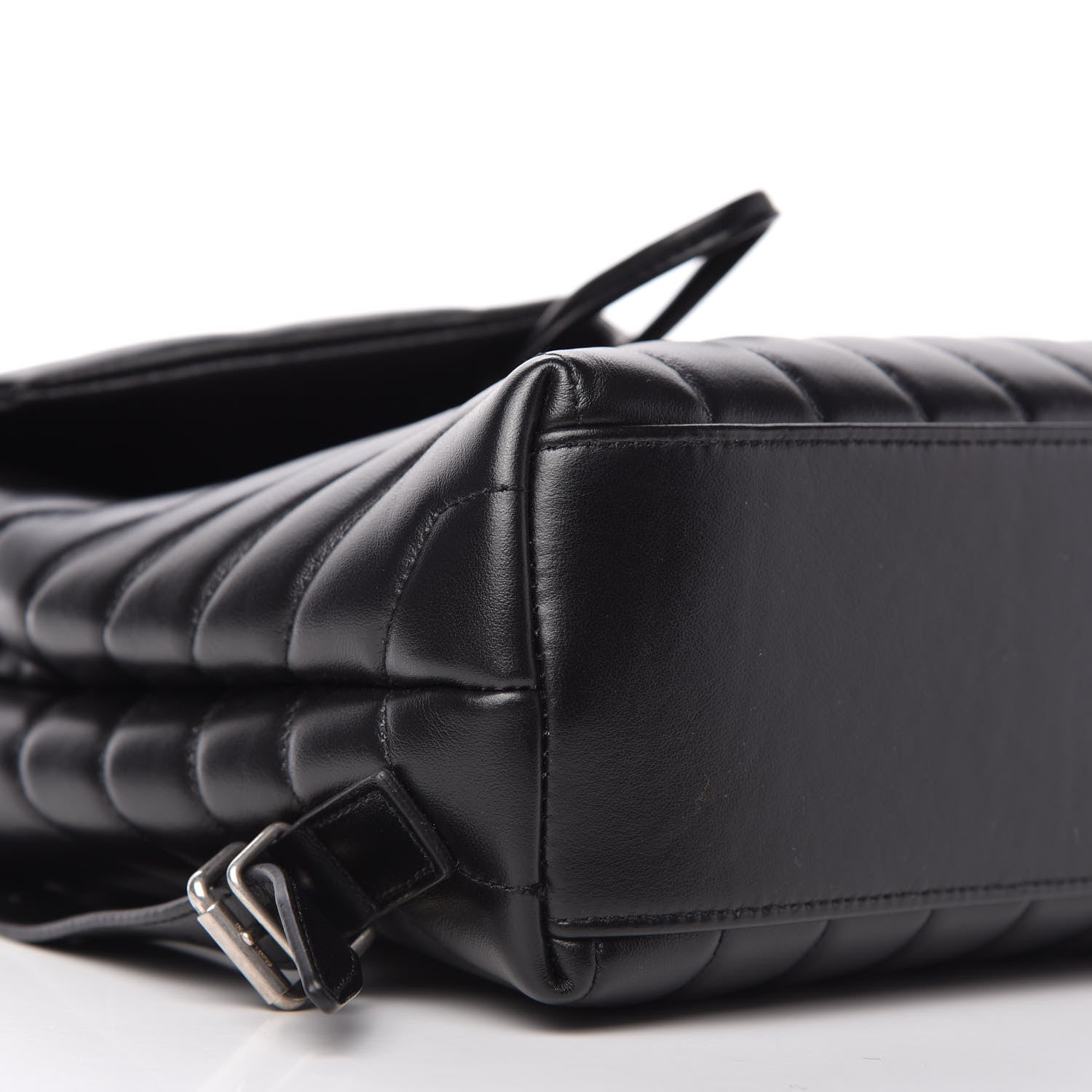 Saint Laurent Calfskin Y Quilted Monogram Small Loulou Backpack Black 6 of 10