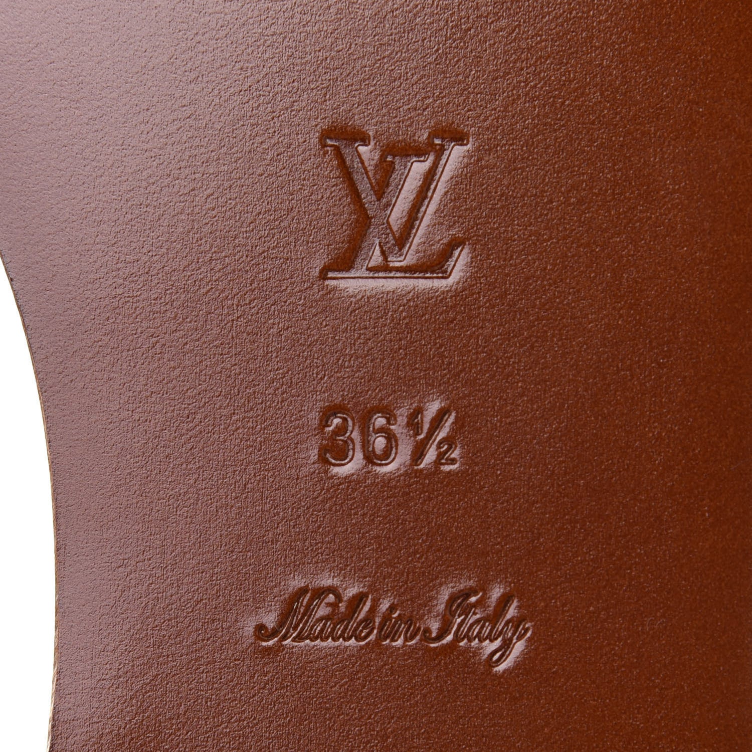 Louis Vuitton Calfskin Monogram Passenger Flat Sandals 36.5 Cognac 6 of 9