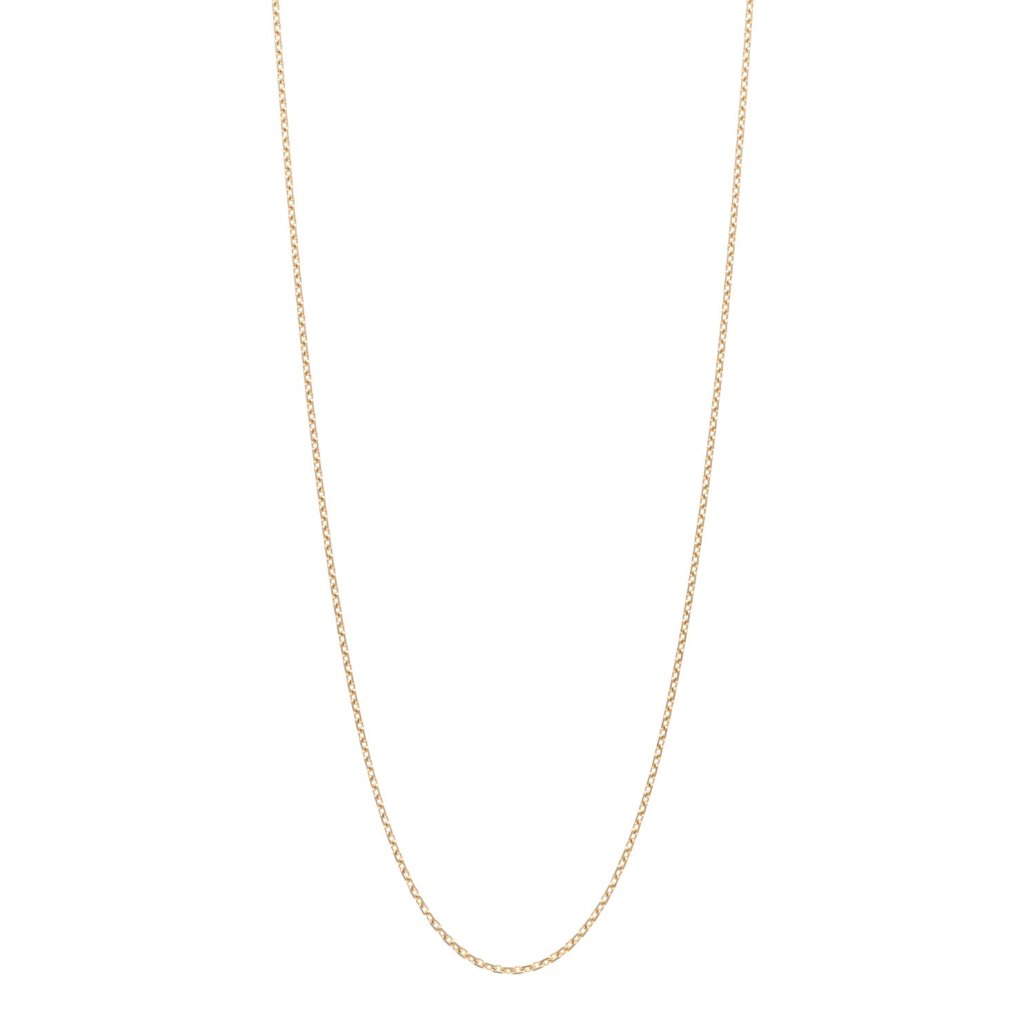 Van Cleef & Arpels 18K Yellow Gold Trace Chain Necklace 1 of 5