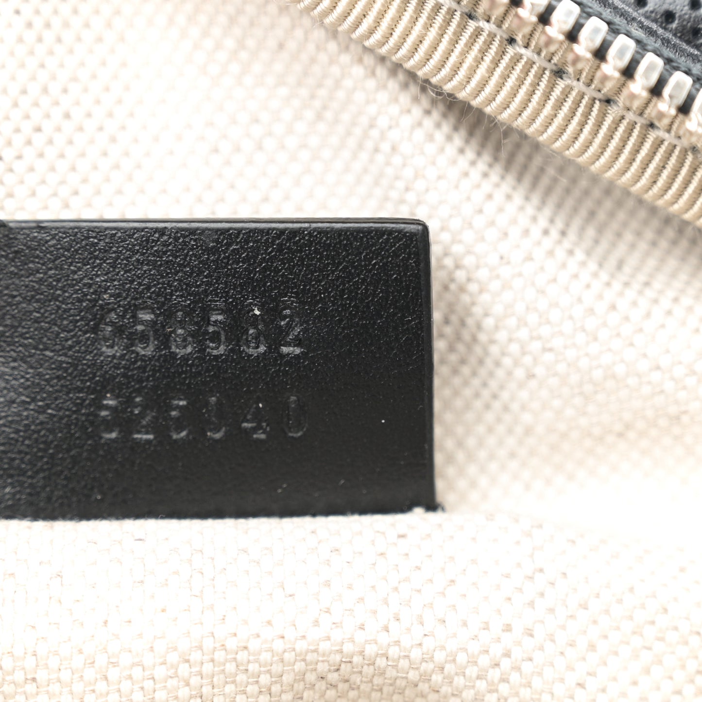 Calfskin GG Tennis Embossed Belt Bag Black