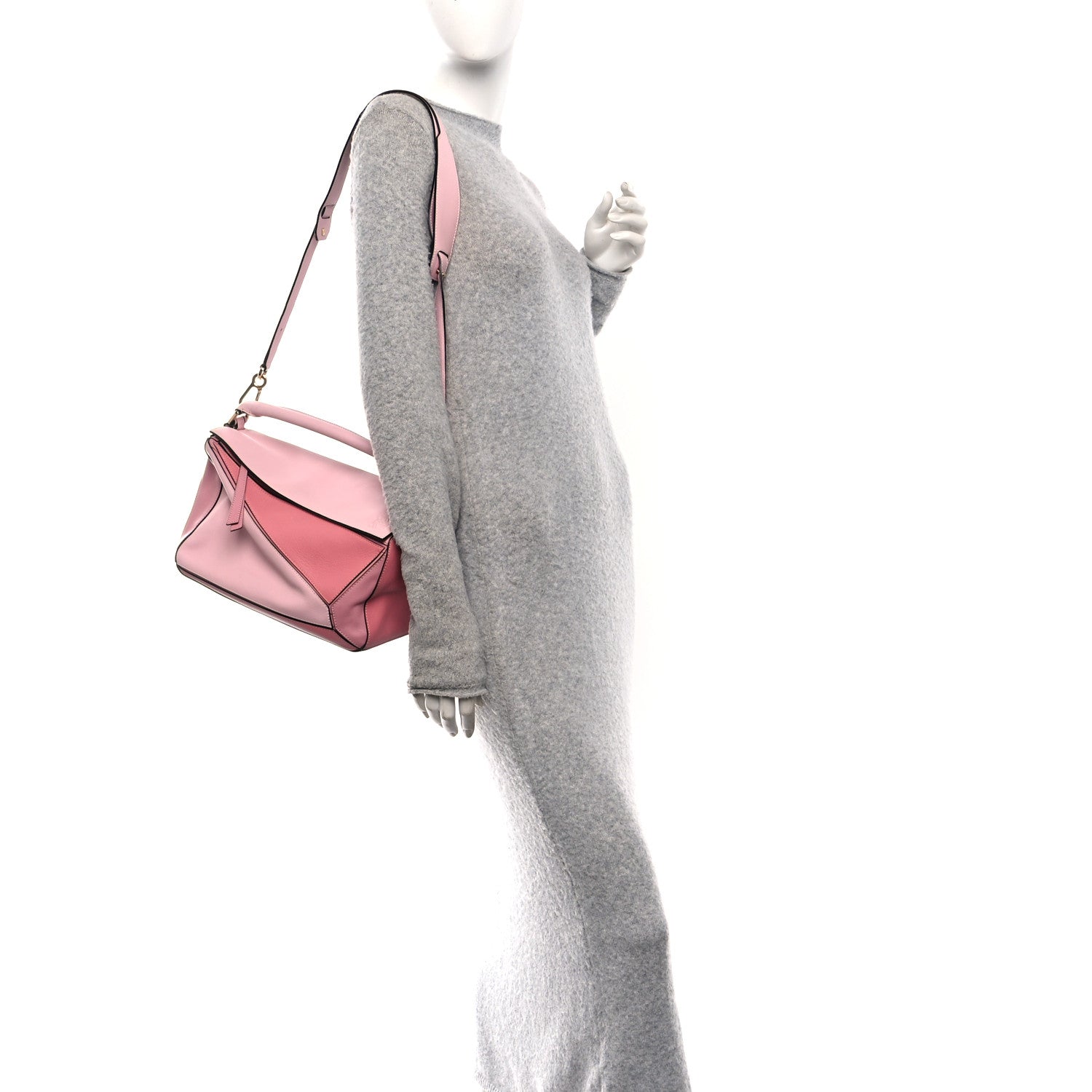 Loewe Calfskin Large Puzzle Bag Soft Pink 2 of 10