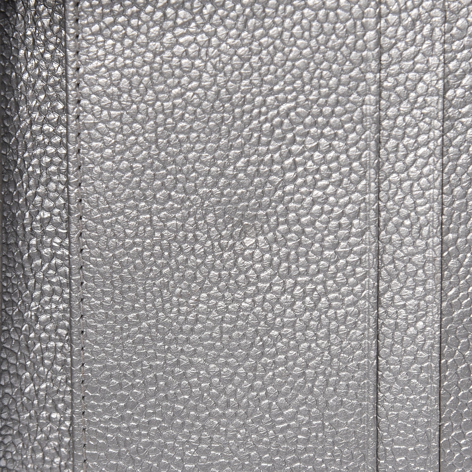 Chanel Metallic Caviar Quilted Compact Flap Wallet Silver 13 of 14