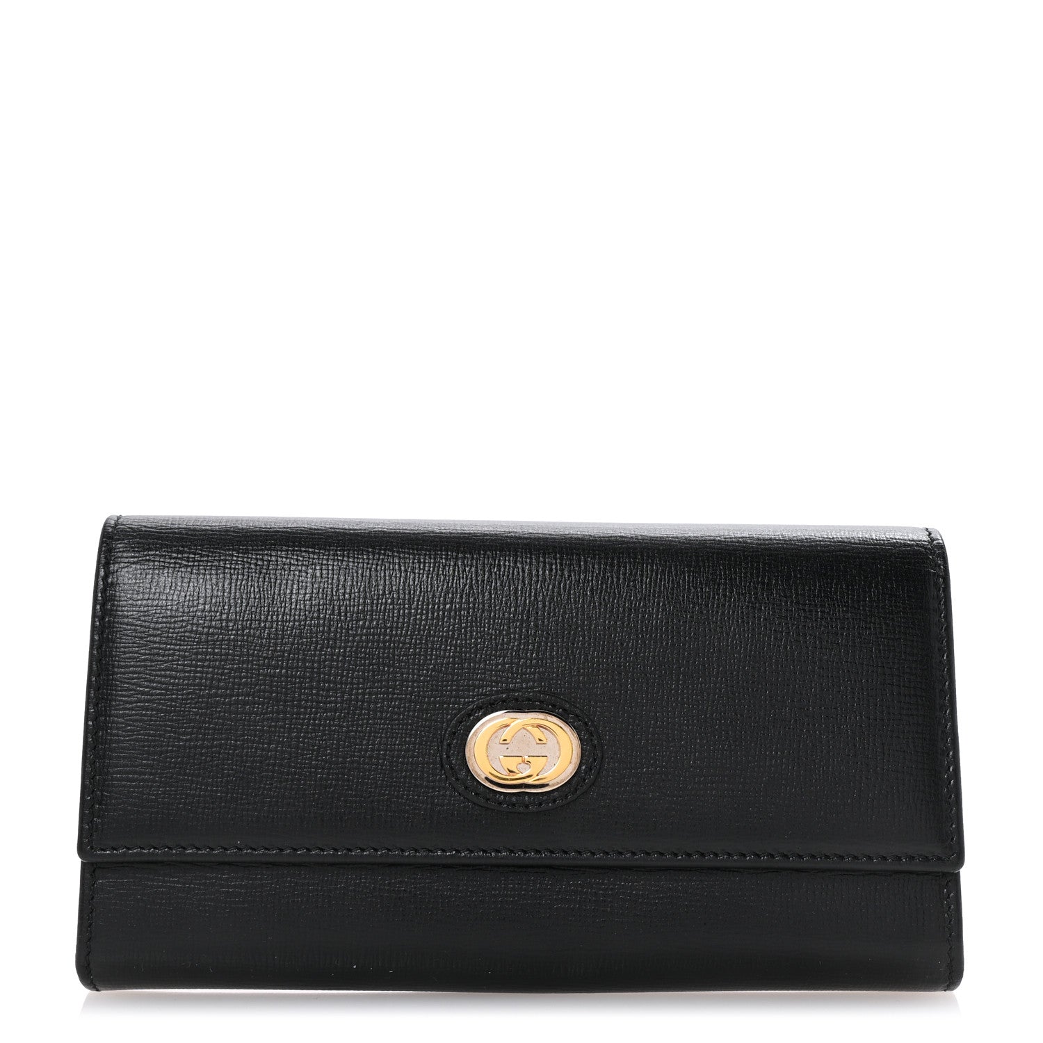 Gucci Azalea Calfskin Marina Long Wallet Black 1 of 8