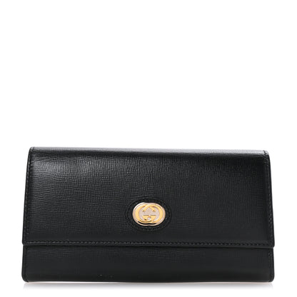 Gucci Azalea Calfskin Marina Long Wallet Black 1 of 8