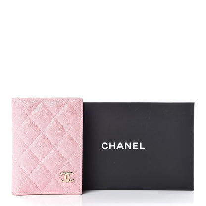 Chanel Iridescent Caviar Quilted Card Holder Wallet Rose Pink 10 of 10