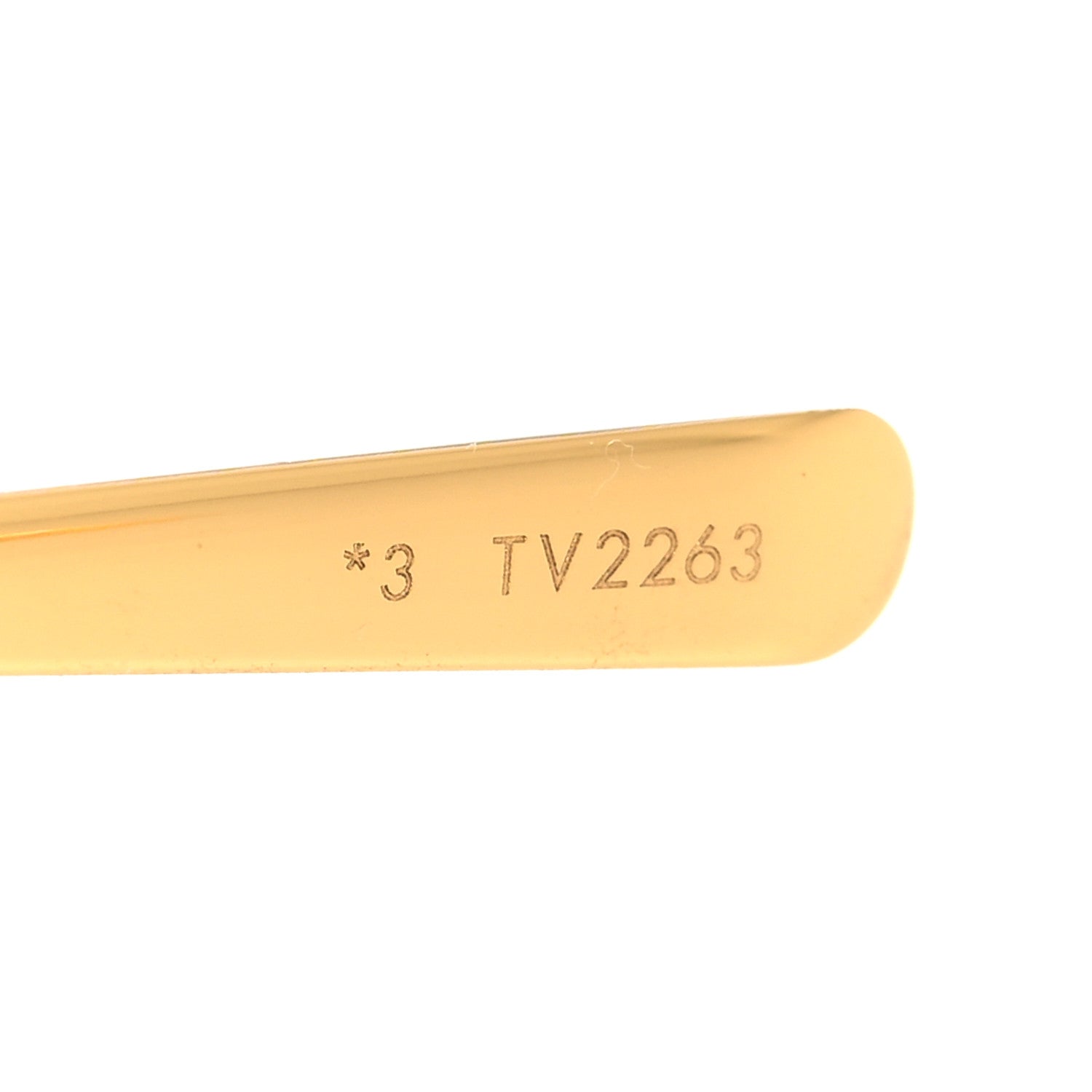 Louis Vuitton Metal LV Golden Mask Sunglasses Z1717U Gold 7 of 8
