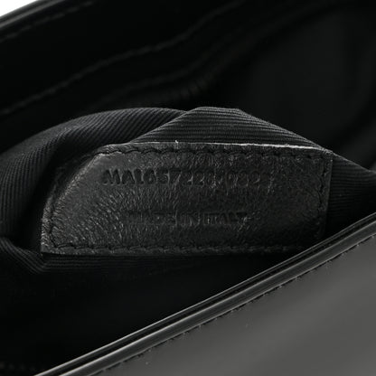 Saint Laurent Patent Calfskin Monochrome Le 5 A 7 Hobo Black 7 of 10