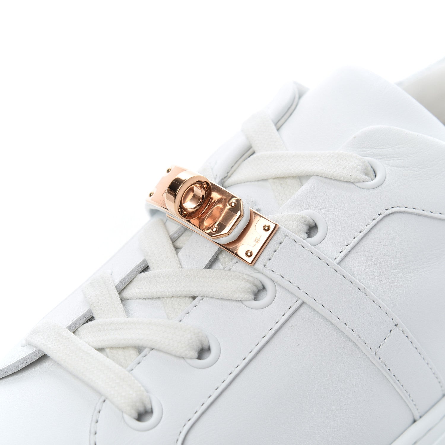 Hermes Calfskin Day Sneakers 37 White 8 of 9