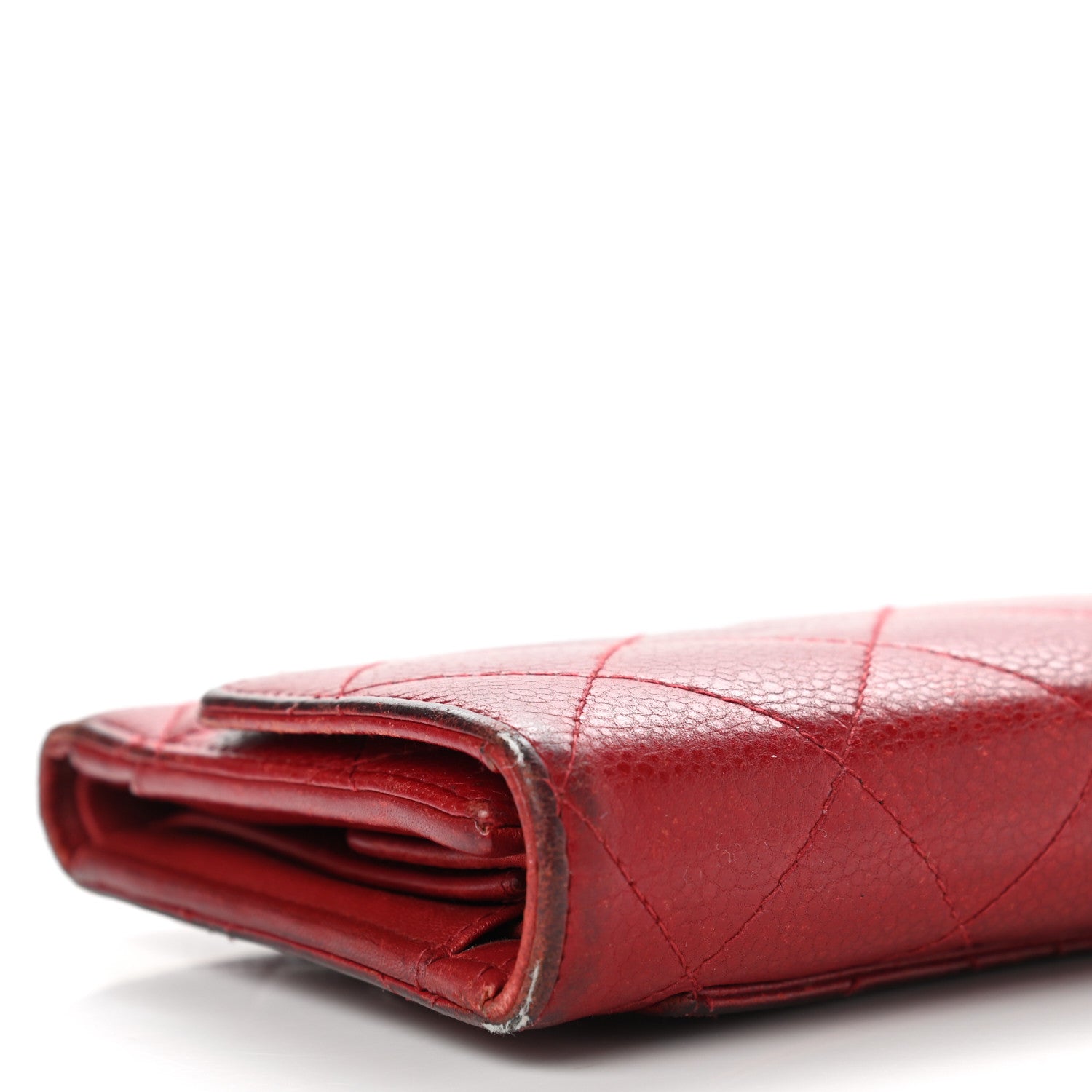 Chanel Caviar Quilted Medium Flap Wallet Red 13 of 19