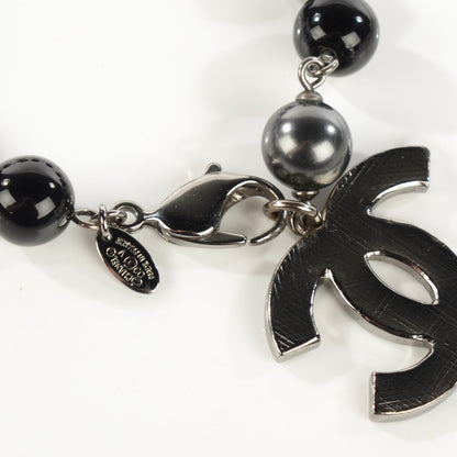 Chanel Beaded CC Bracelet Black 3 of 3