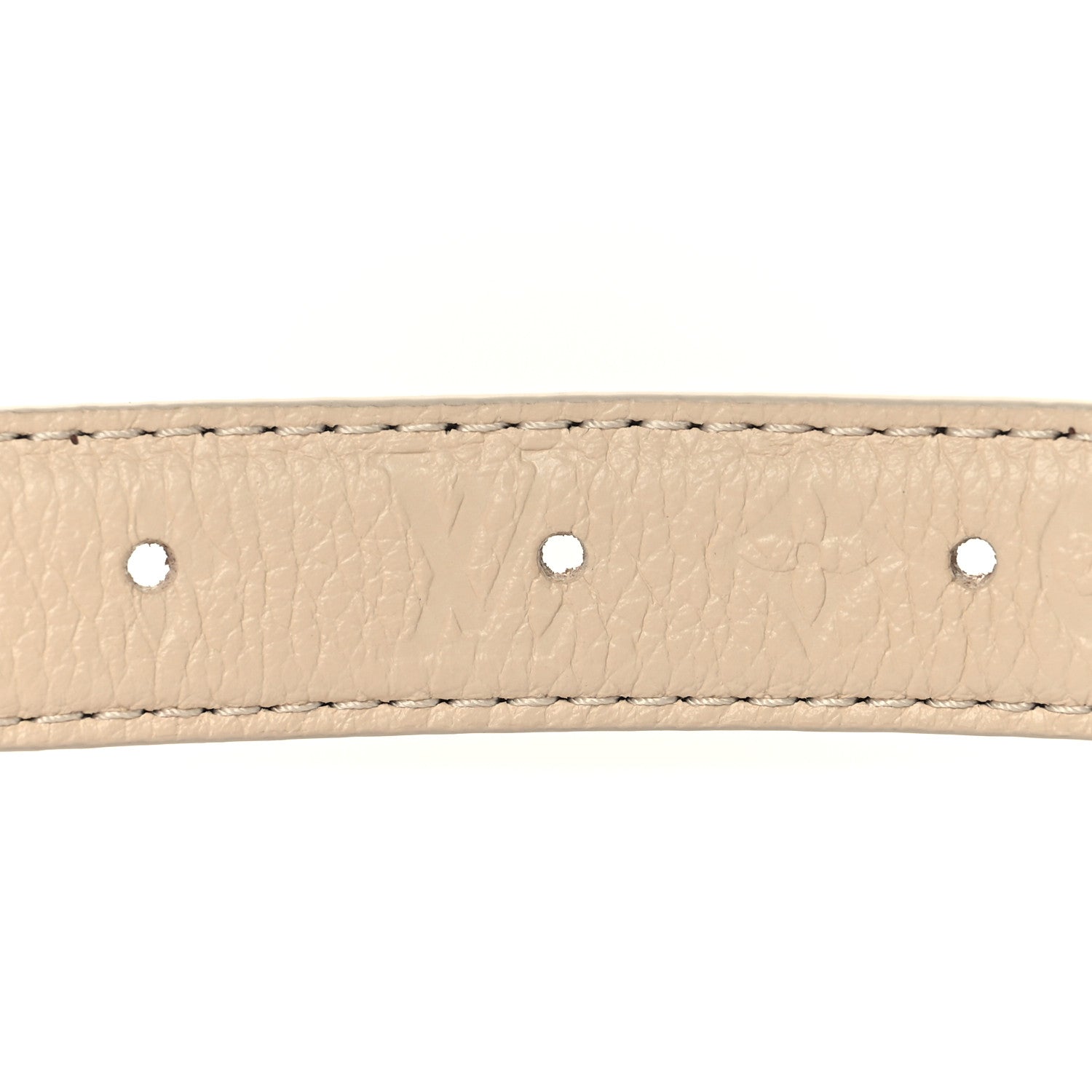 Louis Vuitton Monogram Empreinte 20mm Flowergram Reversible 80 32 Belt Cream 3 of 7