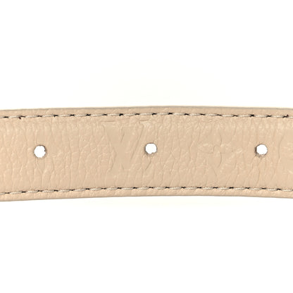 Louis Vuitton Monogram Empreinte 20mm Flowergram Reversible 80 32 Belt Cream 3 of 7
