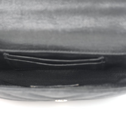 Saint Laurent Sheepskin Matelasse Chevron Monogram College Chain Wallet Black 5 of 10