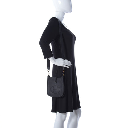 Hermes Taurillon Clemence Evelyne TPM Black 2 of 8