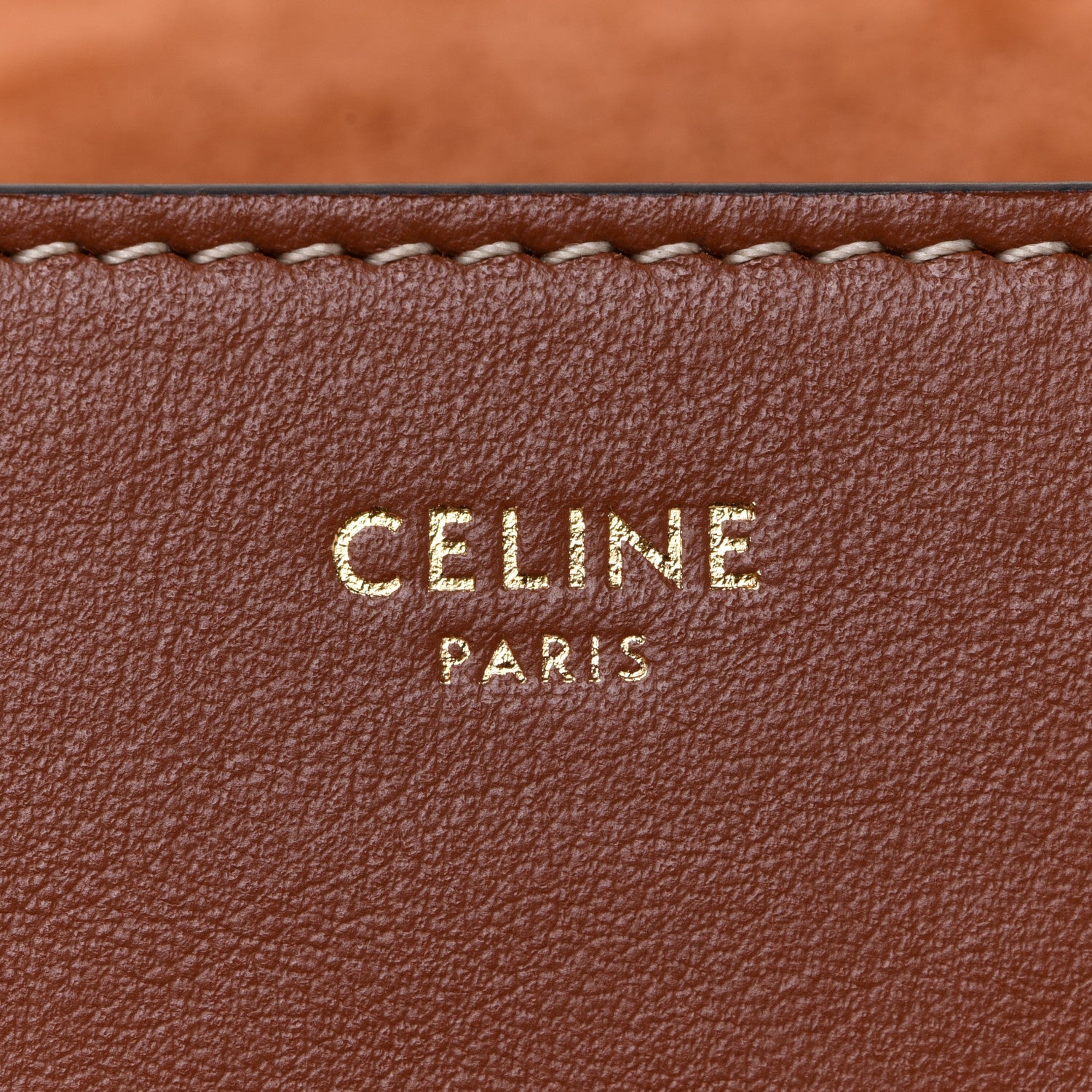 Celine Smooth Calfskin Cuir Triomphe Folco Crossbody Bag Tan 6 of 12