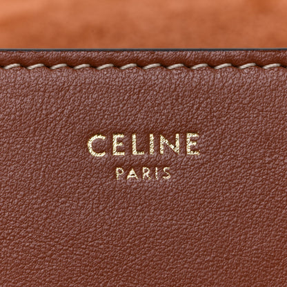 Celine Smooth Calfskin Cuir Triomphe Folco Crossbody Bag Tan 6 of 12