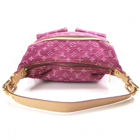 Louis Vuitton Denim Baggy GM Fuchsia 7 of 14