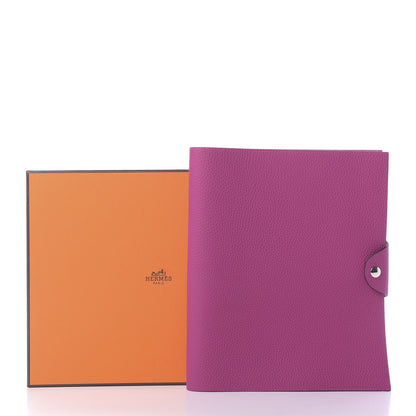 Hermes Togo Ulysse MM Notebook Cover Rose Pourpre 17 of 17