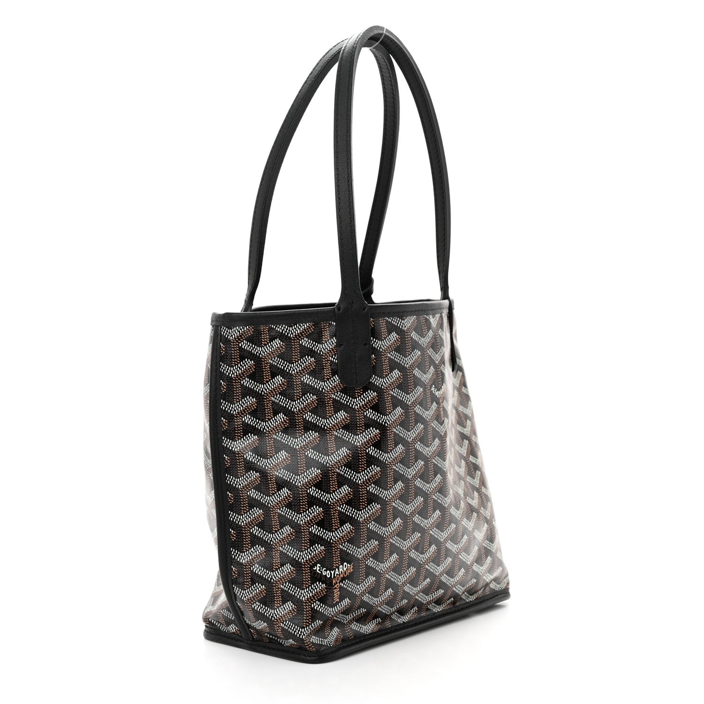 Goyardine Reversible Mini Anjou Black