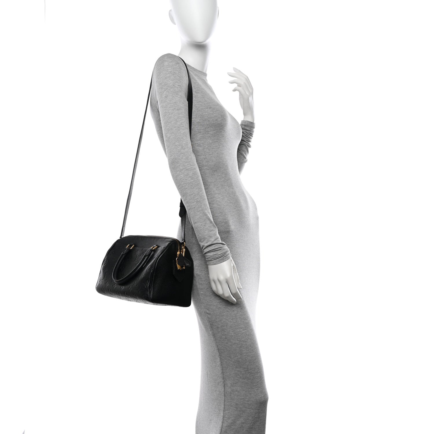 Louis Vuitton Empreinte Speedy Bandouliere 25 NM Black 2 of 14