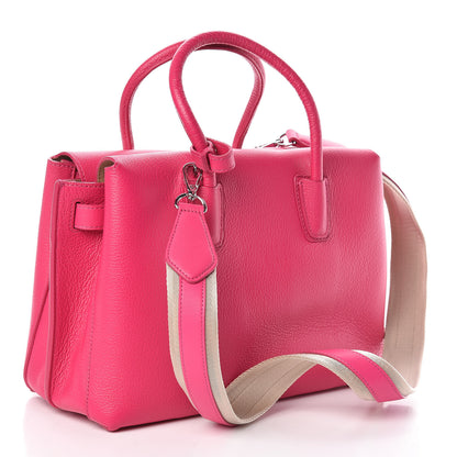 MCM Grained Calfskin Medium Milla Tote Beetroot Pink 3 of 9