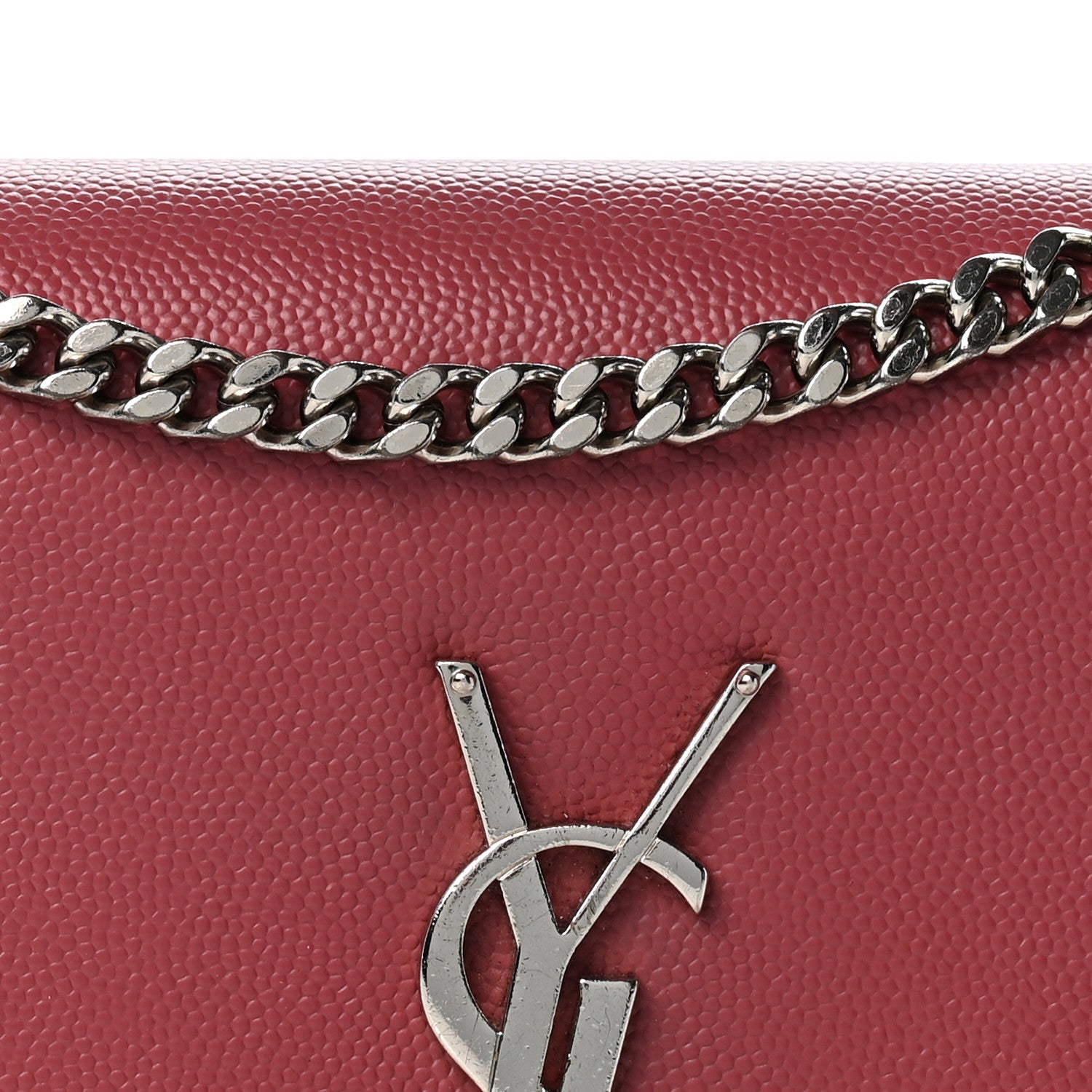 Saint Laurent Grain De Poudre Small Classic Monogram Kate Satchel Mystic Rose 7 of 11