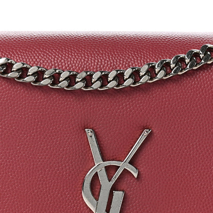 Saint Laurent Grain De Poudre Small Classic Monogram Kate Satchel Mystic Rose 7 of 11