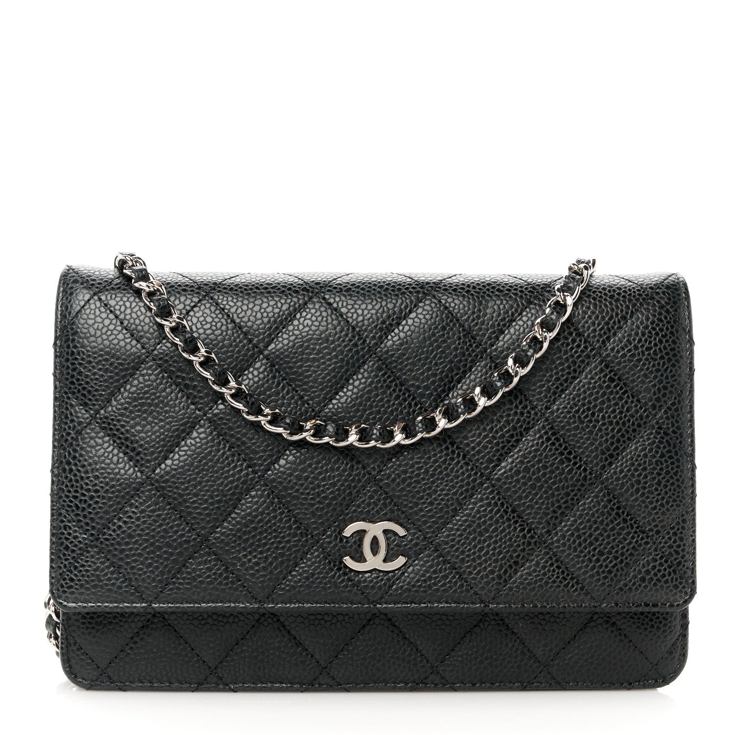 Chanel Caviar Quilted Wallet on Chain WOC Black 1 of 11