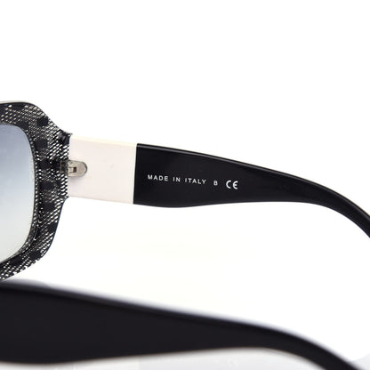 Chanel Acetate CC Lace Effect Sunglasses 5146 Black White 6 of 7