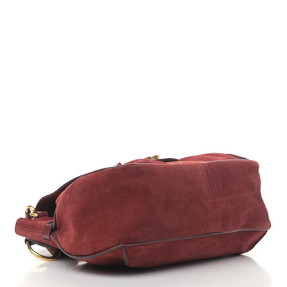 Chloe Suede Small Lexa Shoulder Bag Sienna Red 3 of 8