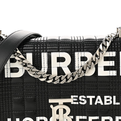 Burberry Patent Quilted Horseferry Print Small Lola Bag Black 7 of 13