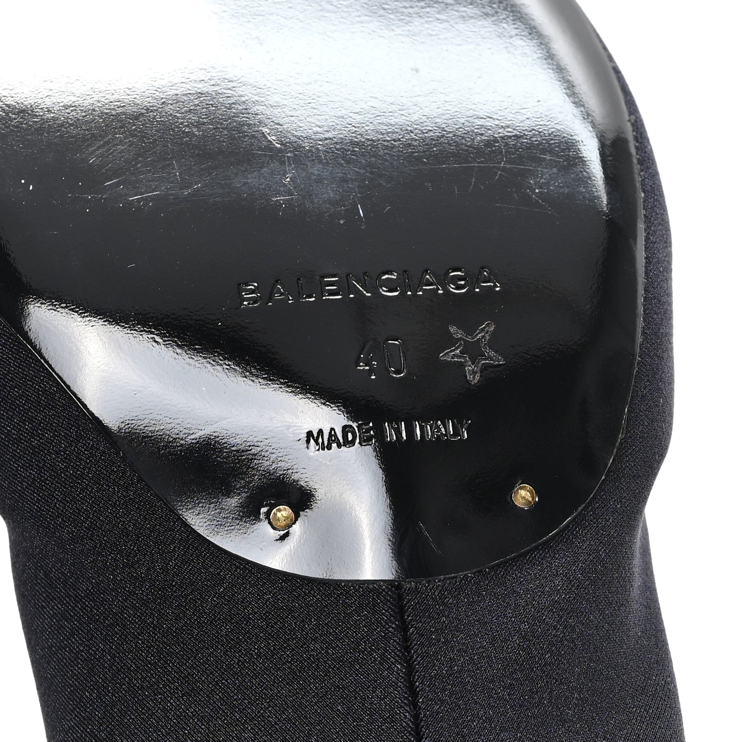 Balenciaga Jersey Crepe Pointed Toe Knife Booties 40 Black 7 of 8