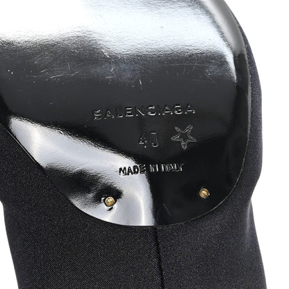 Balenciaga Jersey Crepe Pointed Toe Knife Booties 40 Black 7 of 8