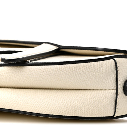 Christian Dior Grained Calfskin Mini Saddle Bag White 9 of 9