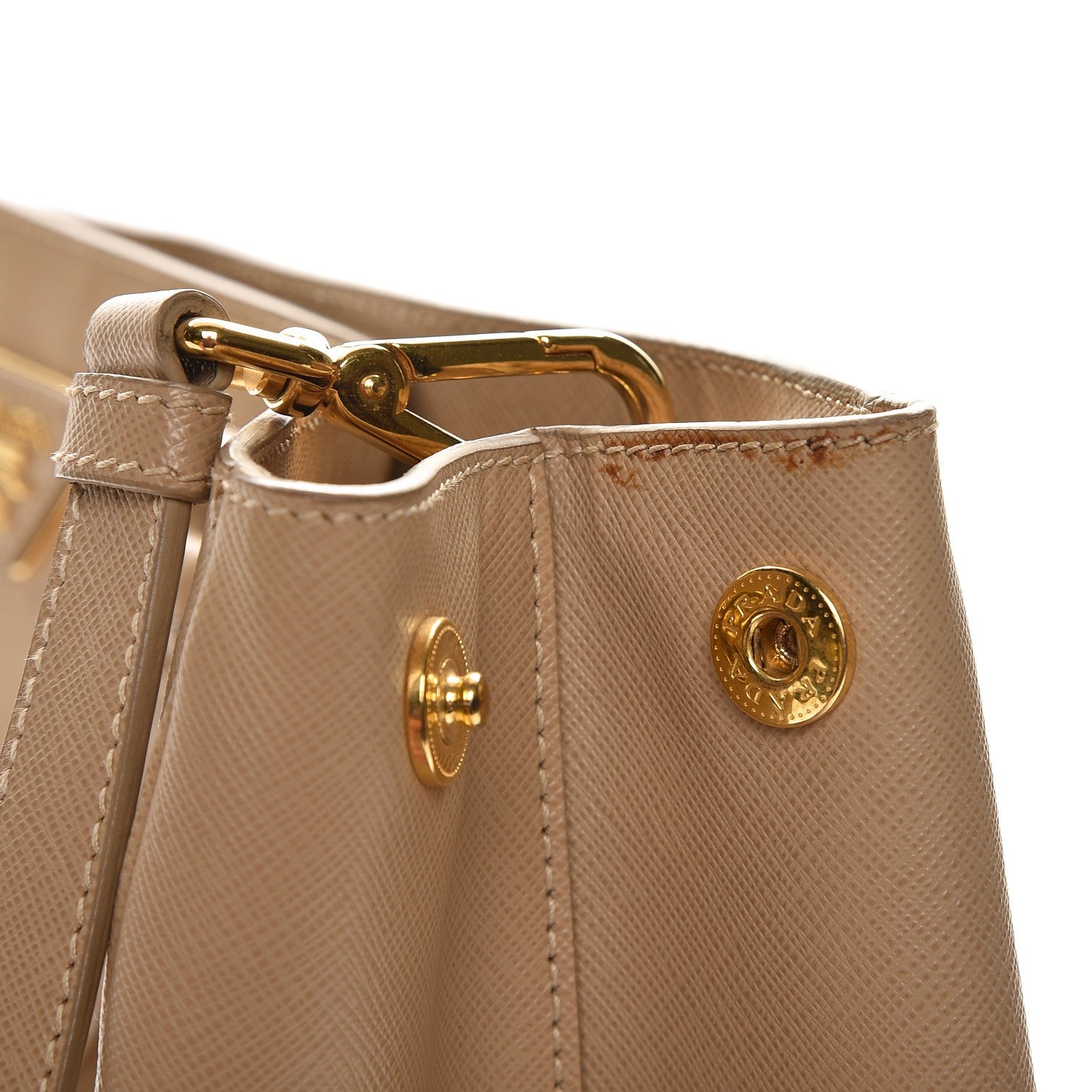 Prada Saffiano Lux Large Tote Sabbia 11 of 20